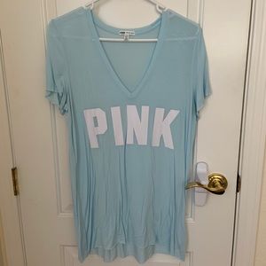 VS PINK Super Soft Powder Blue TShirt